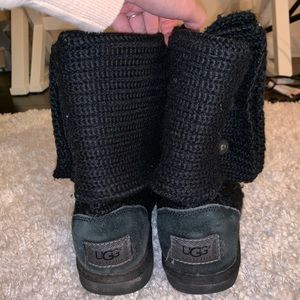 Black Crochet Ugg boots
